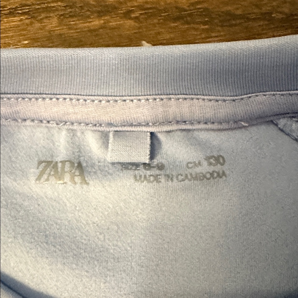 Zara Soft Blue Matching set with top and skort - Picture 2 of 5